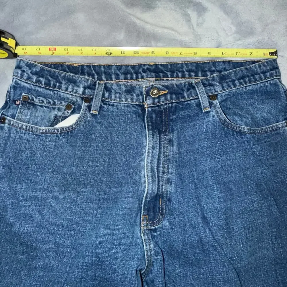 Polo Jeans Co Ralph Lauren Mens 38x32 Classic Relaxed Denim Blue Jeans